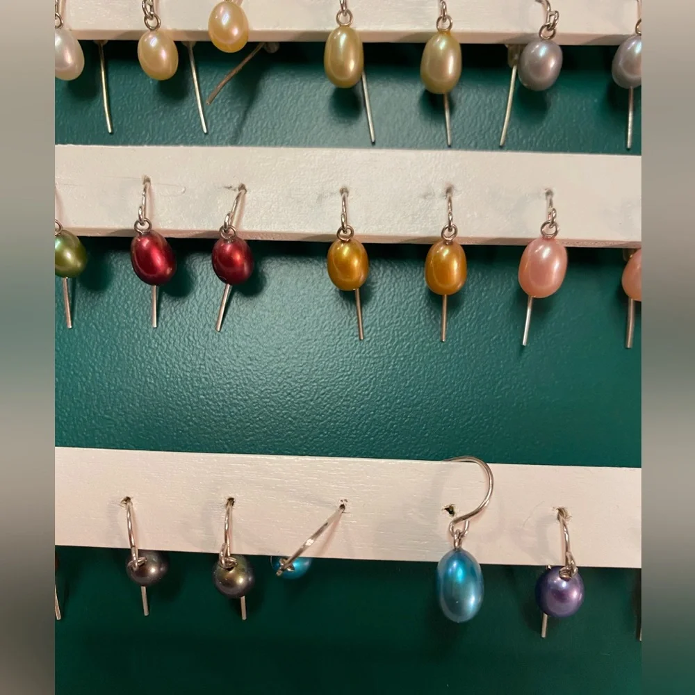 12 pair peal dangle/ French hook